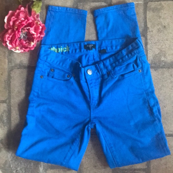 J. Crew Denim - J. Crew royal blue toothpick jeans Size 25